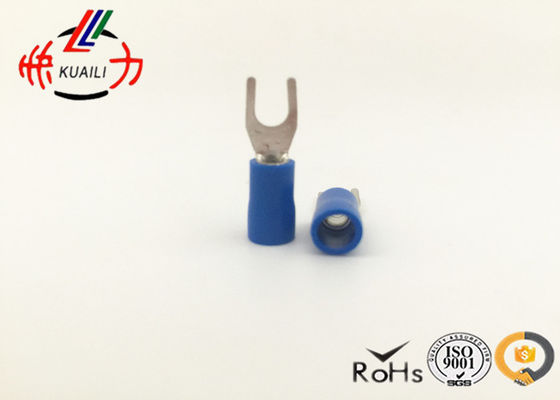 Conector femenino aislado PVC azul de la espada del SV 2-4/tipo de cobre estañado estirón de los estirones U del cable